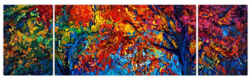 Obraz malowania natury (170x50 cm)