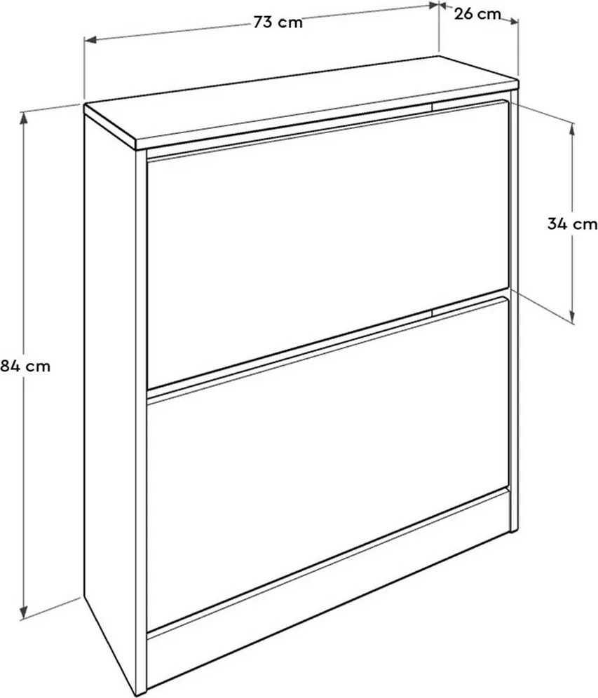 Szafka na buty Sven White I, M