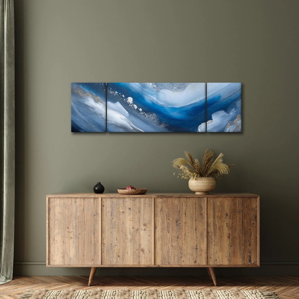 Obraz - Abstrakcja oceanu (170x50 cm)