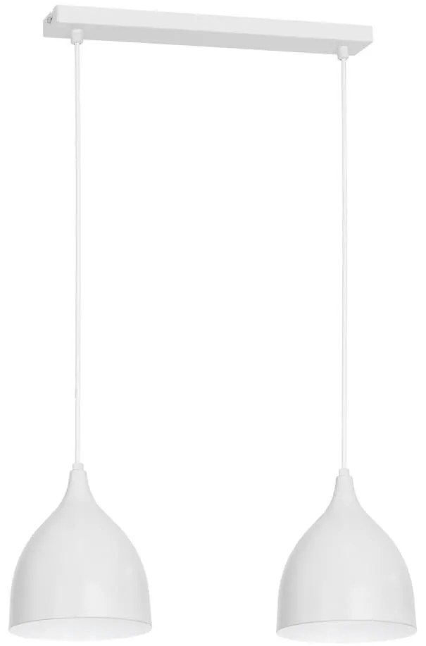 Żyrandol na lince NOAK 2xE27/15W/230V biały