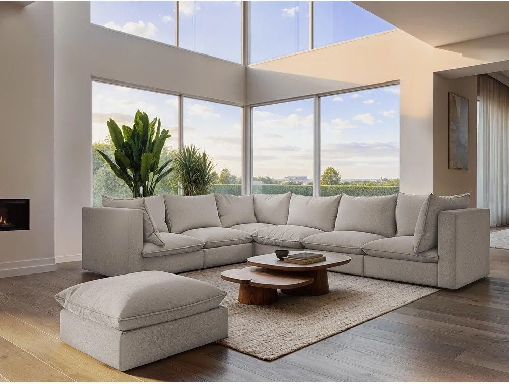 Sofa w kolorze terakoty 255 cm Manao – Makamii