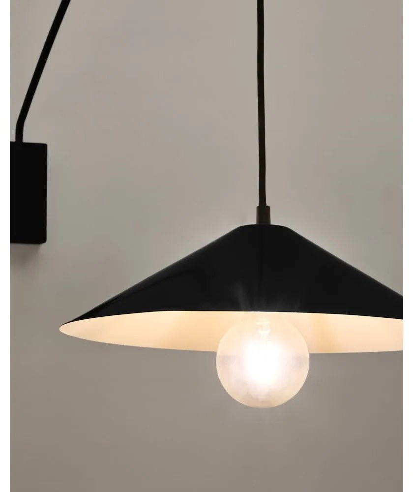 Czarny kinkiet ø 35 cm Kally – Kave Home