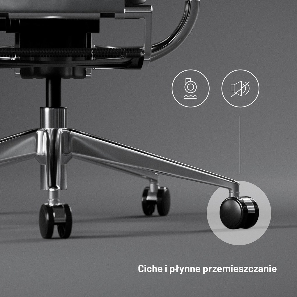 Fotel ergonomiczny Diablo V-Master, czarno-biały