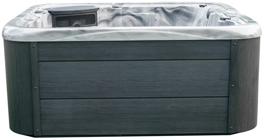 JACUZZI OGRODOWE WANNA  SPA 5-OSOBOWA WHITE OBUDOWA ANTRACYT 195x195 CM