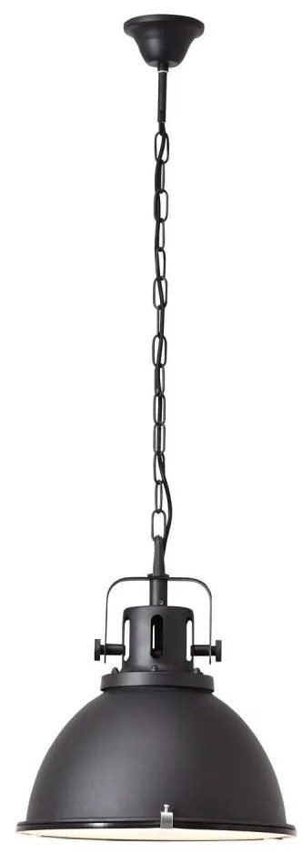 Brilliant - Żyrandol na łańcuchu JESPER GLAS 1xE27/60W/230V czarny