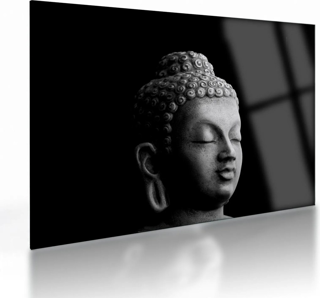 Obraz na szkle - Budda, portret (70x50 cm)