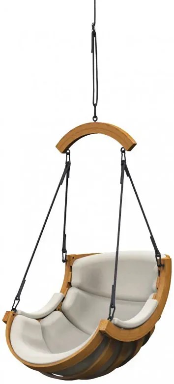 Beżowy wiszący fotel ogrodowy Z5-G36