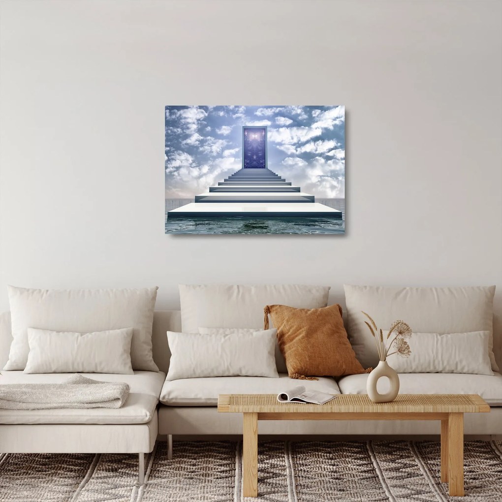 Obraz na szkle - Podróż do innego wymiaru (70x50 cm)