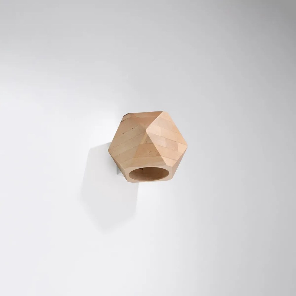 Kinkiet WOODY naturalne drewno SOLLUX  LIGHTING