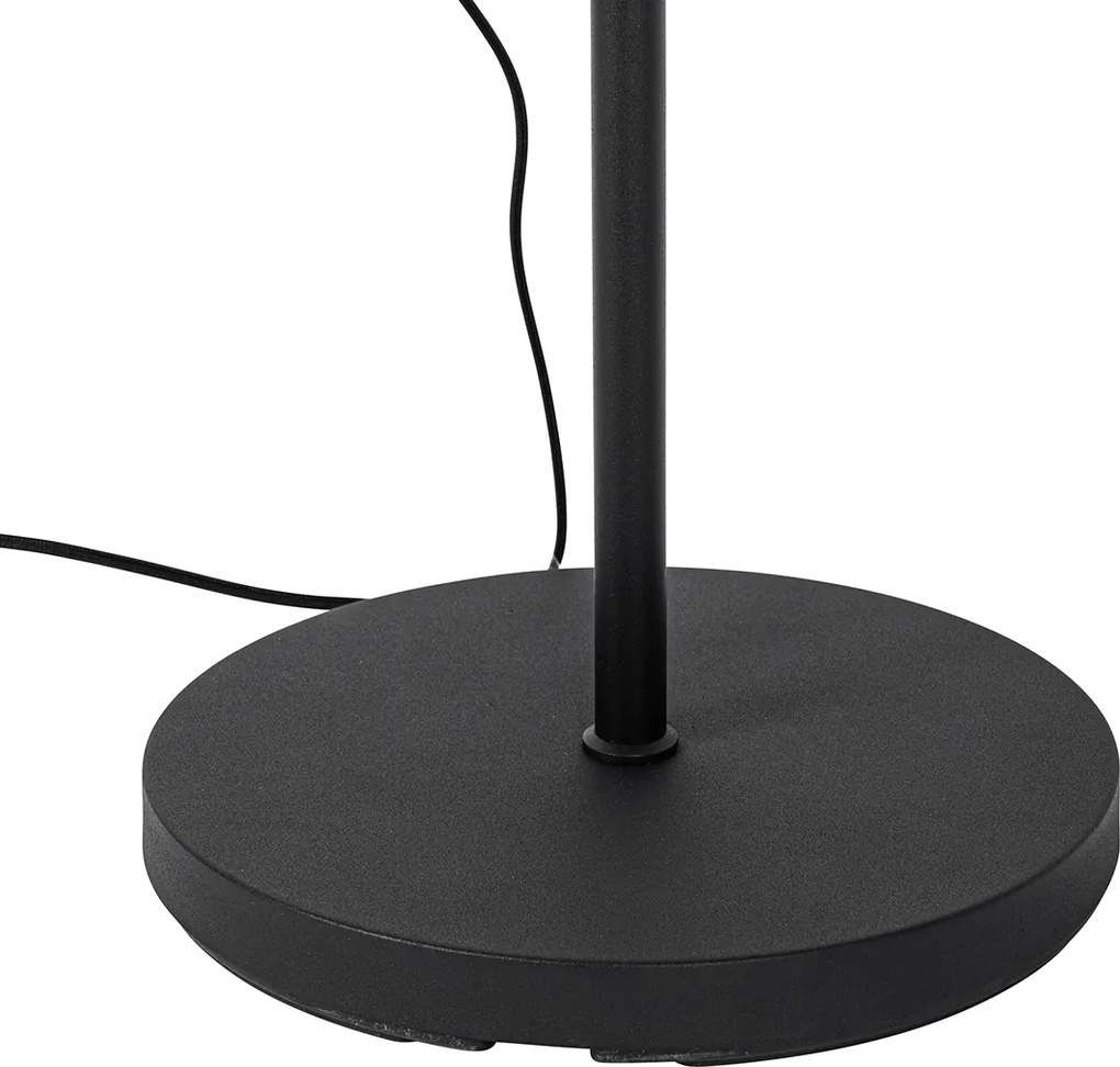 Industrialna lampa podłogowa czarna 35 cm regulowana - Hanze