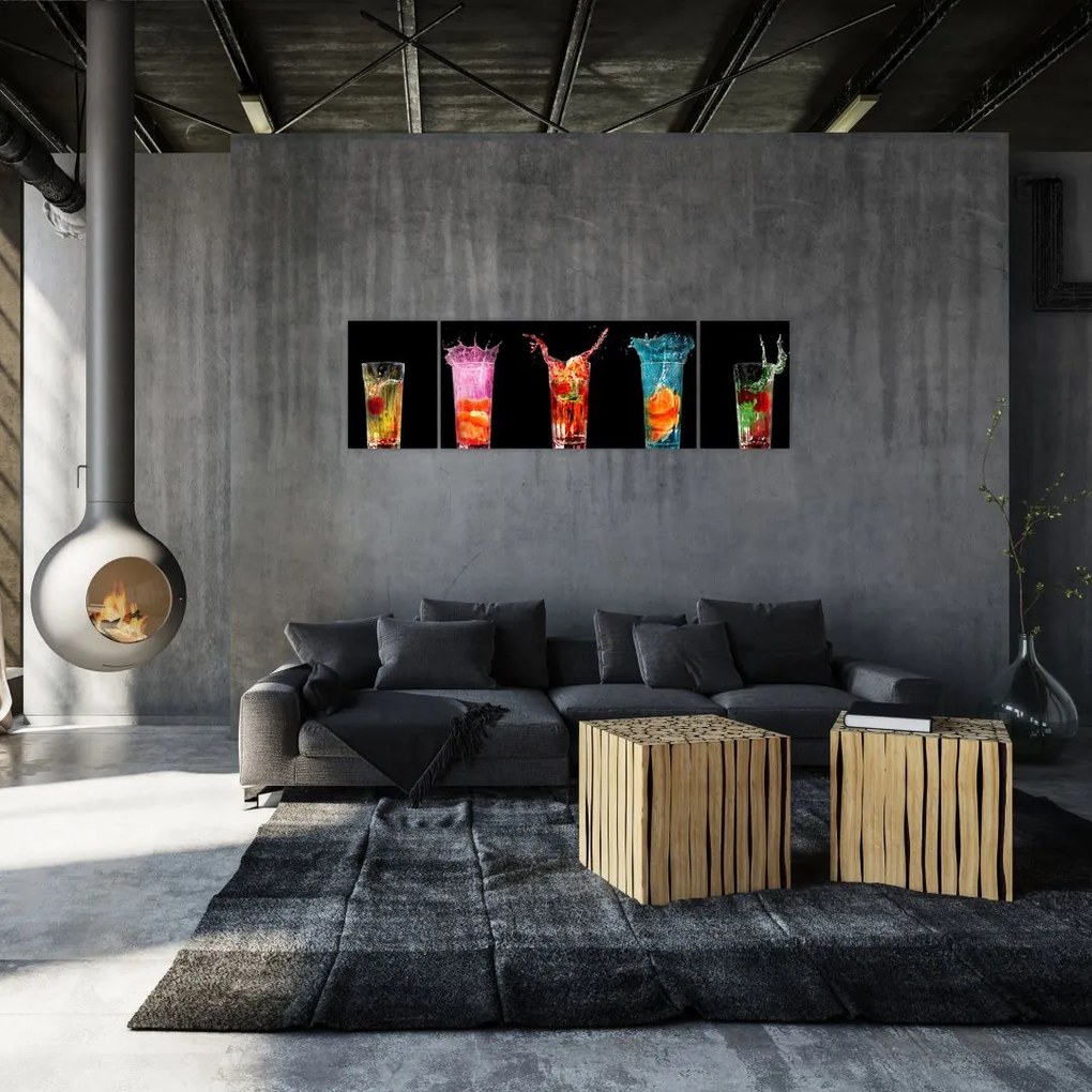Obraz napojów (170x50 cm)