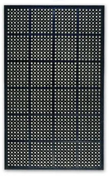 Mata gumowa przemysłowa, antyzmęczeniowa, 90 x 150 cm, czarna