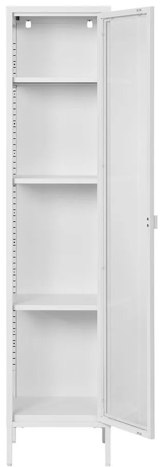 Biała metalowa witryna 40x180 cm Brisbane – House Nordic