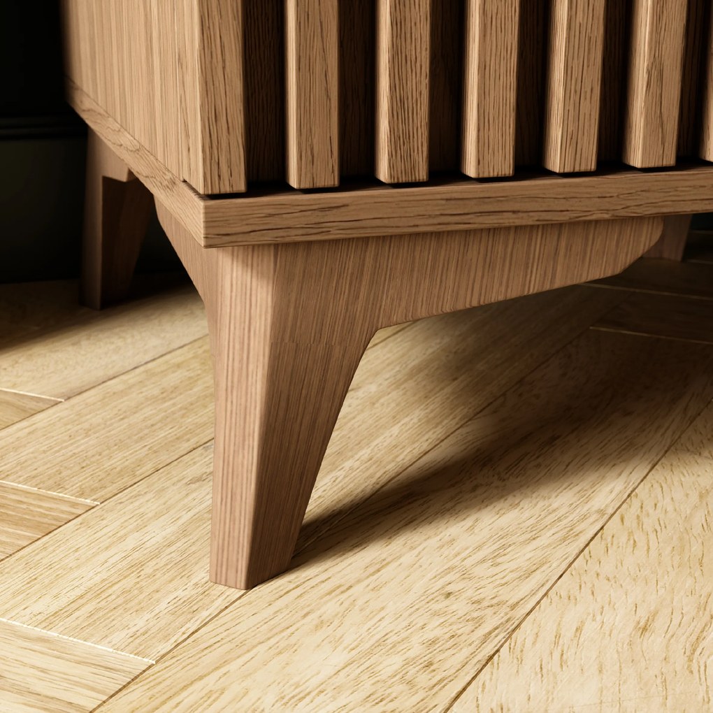 PROMOCJA Stolík nocny ENTSIAN 40x40 cm, dąb artisan II jakość