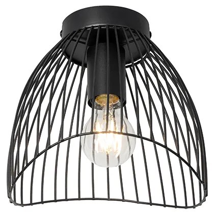 Designerska lampa sufitowa czarna 20cm - PuaDesignerski Oswietlenie wewnetrzne