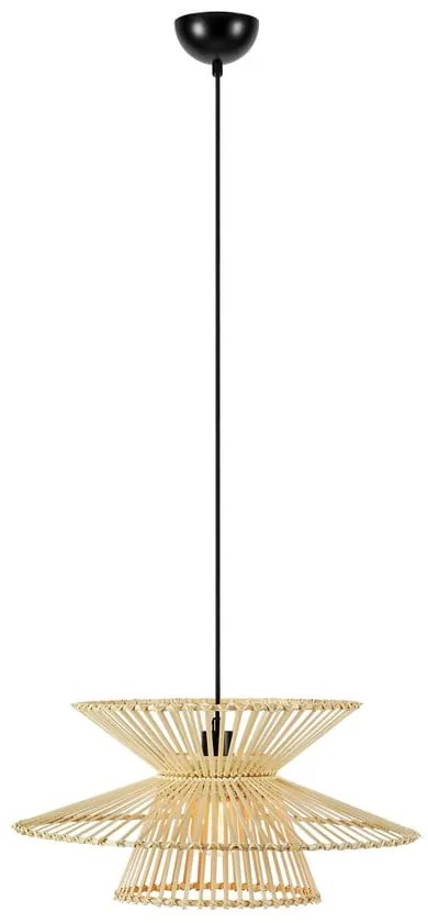 Lampa wisząca z bambusowym kloszem ø 57 cm Duplici – Markslöjd