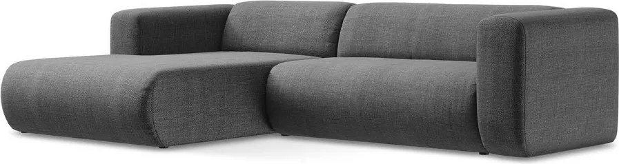 Szary narożnik (lewostronny/z szezlongiem) Ekahi – Makamii