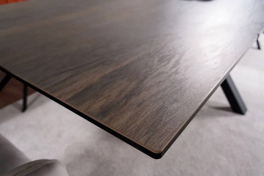 STÓŁ COLUMBUS CERAMIC BRĄZ LEGNO/CZARNY 160(240)X90 SIGNAL