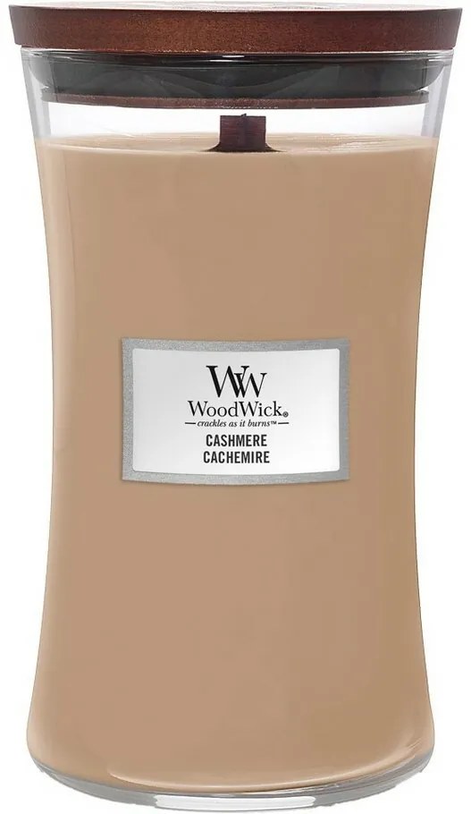 WoodWick Świeca zapachowa w dużym słoiku Cashmere,609 g