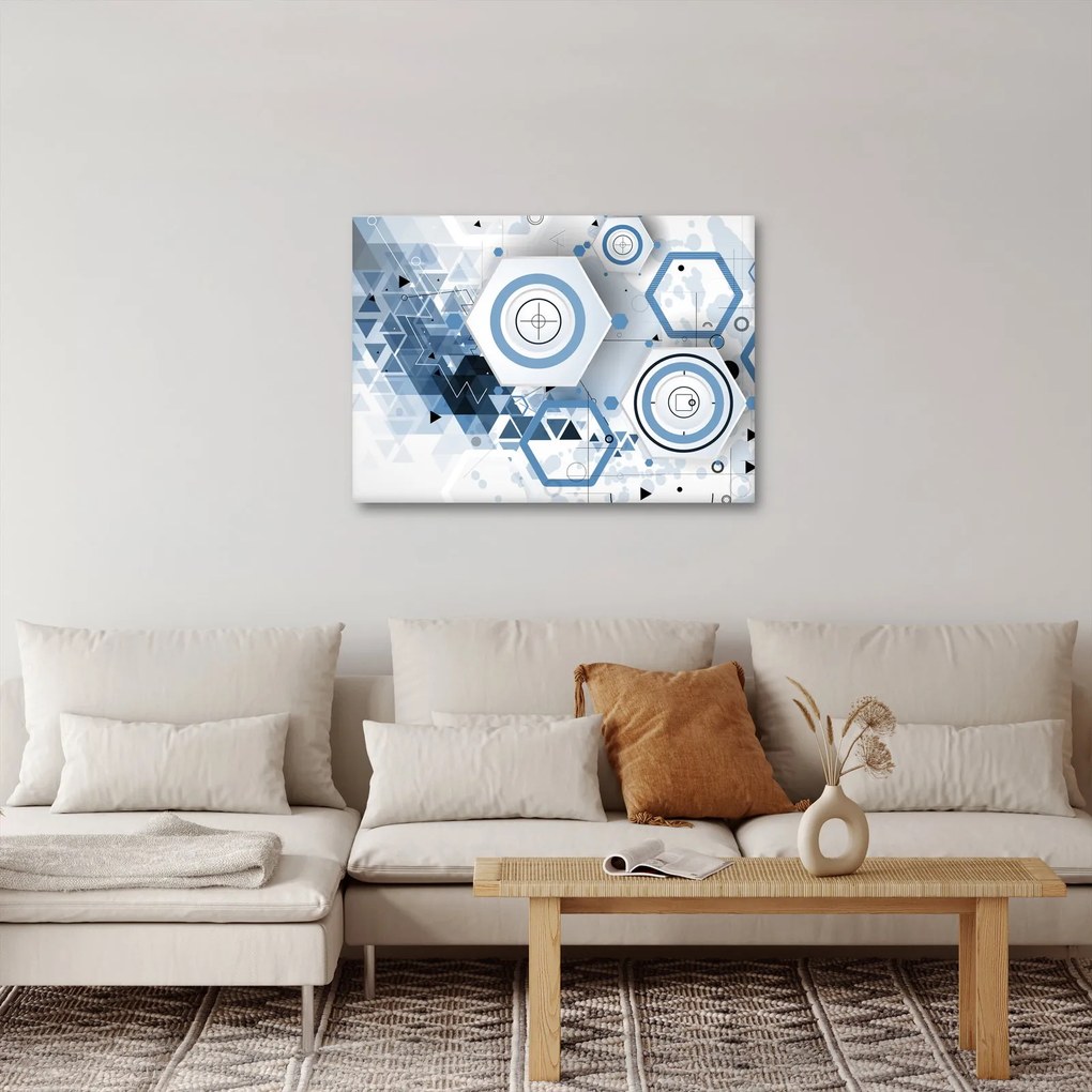 Obraz - Abstrakcja geometryczna (70x50 cm)
