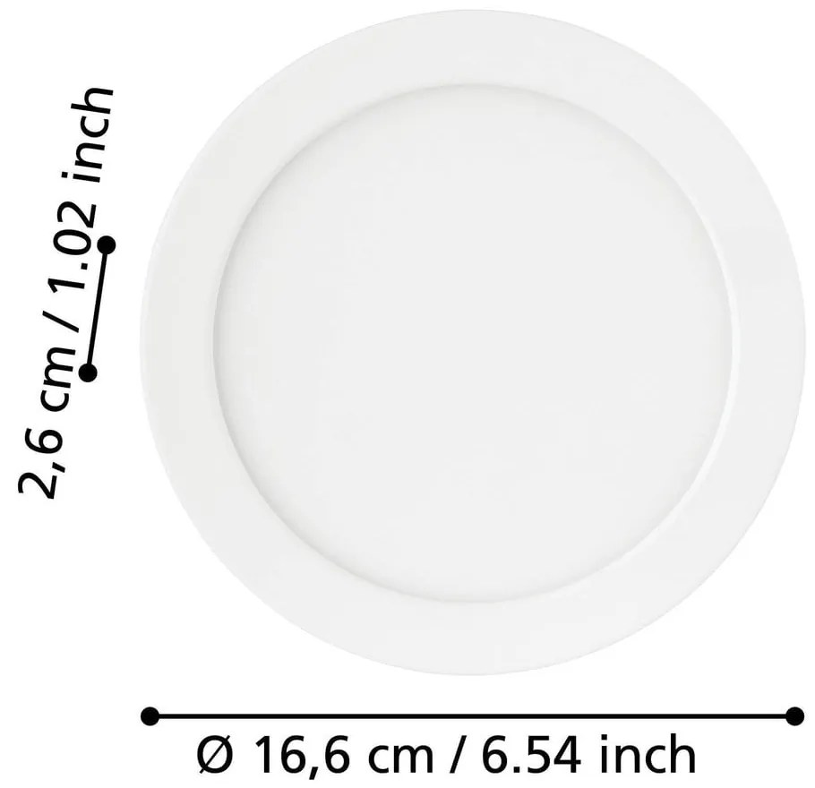 Szara lampa LED wpuszczana w sufit FUEVA 5 – EGLO