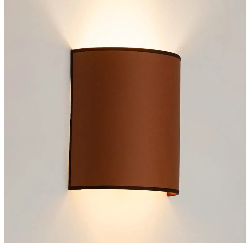 Brilagi - Lampa ścienna SEMI 1xE27/15W/230V pr. 20 cm brązowa