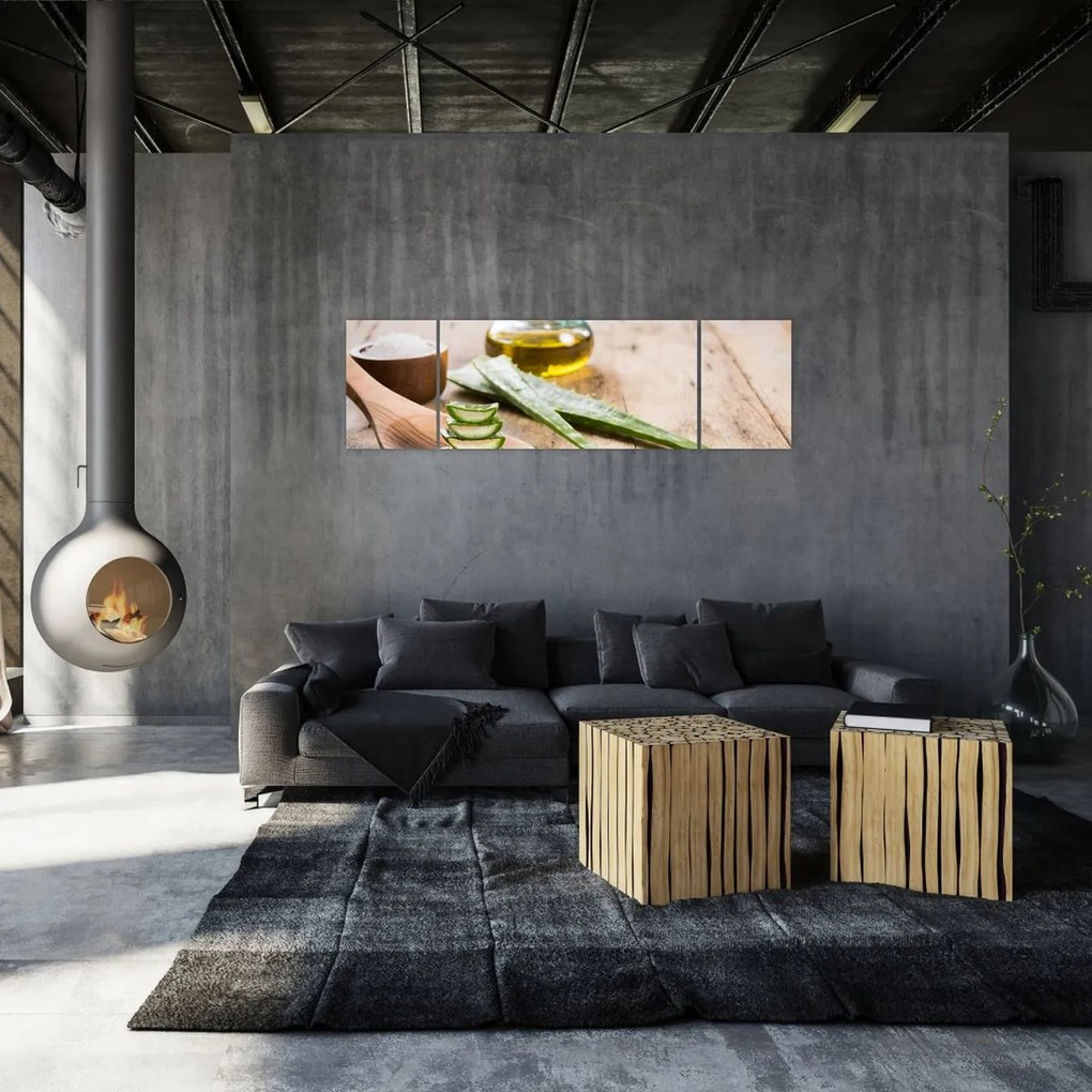 Obraz - Aloes (170x50 cm)