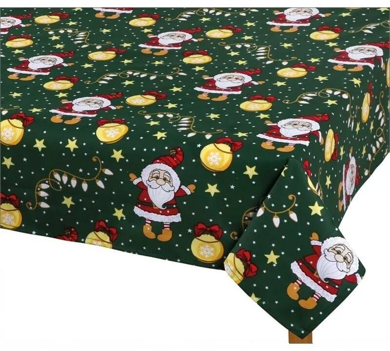 Bellatex Obrus Świąteczny krasnal, 100 x 100 cm, 100 x 100 cm