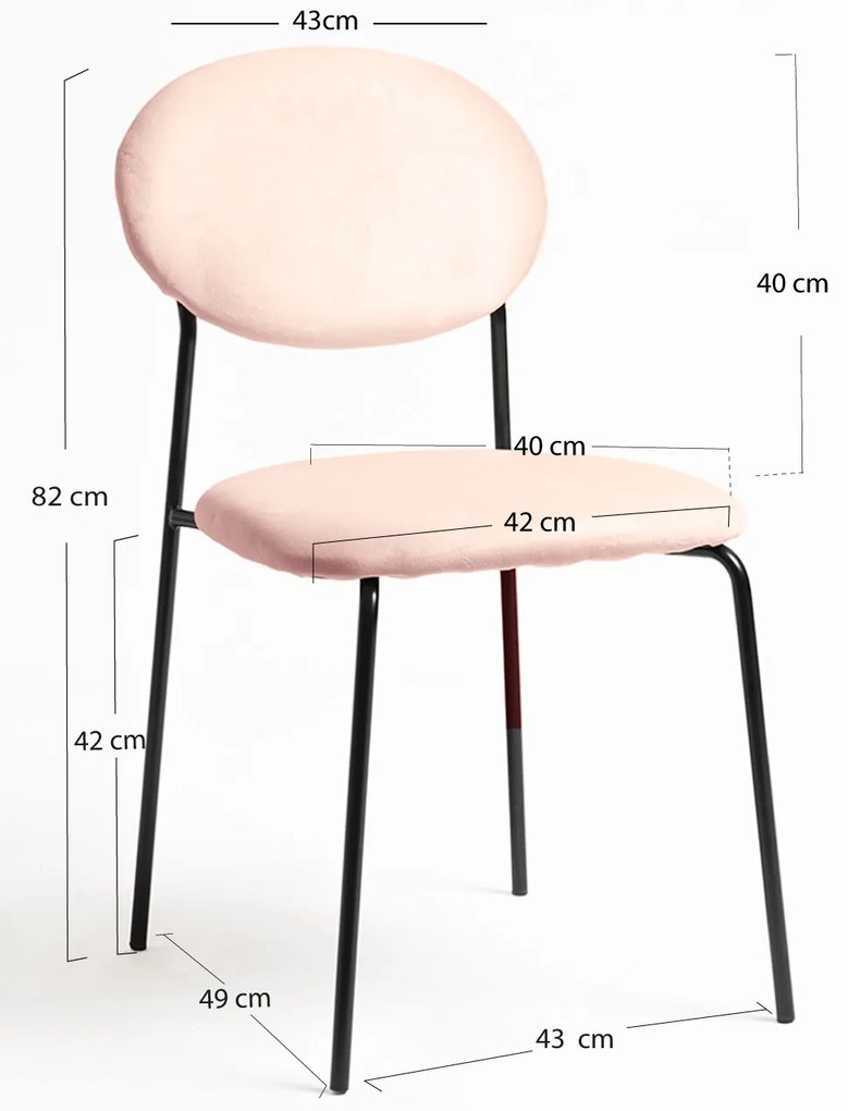 Krzeso Mida z czarnego aksamitu