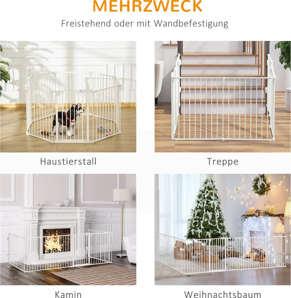 PawHut PewHut szczeniak wylewka zewnętrzna obudowa dla psów ze składanymi drzwiami, elastyczne 8 paneli