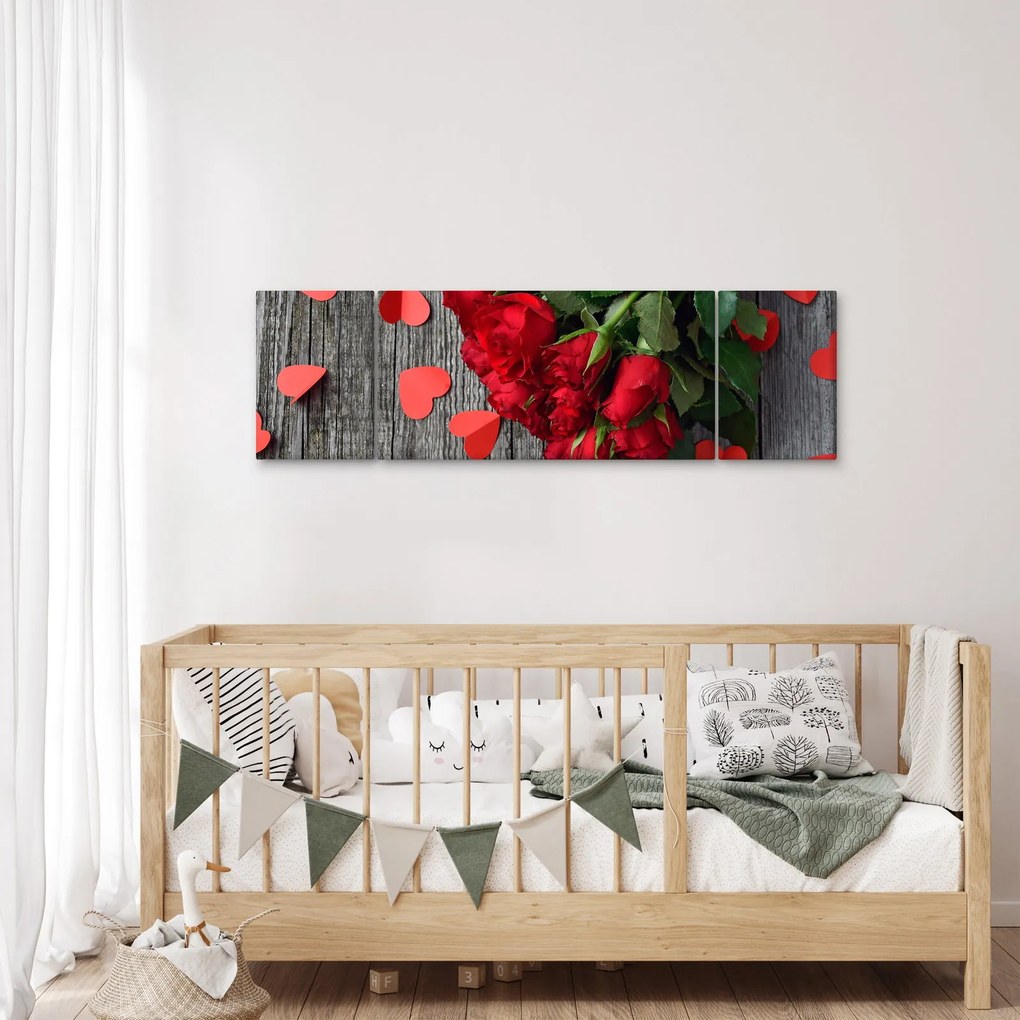 Obraz róż (170x50 cm)