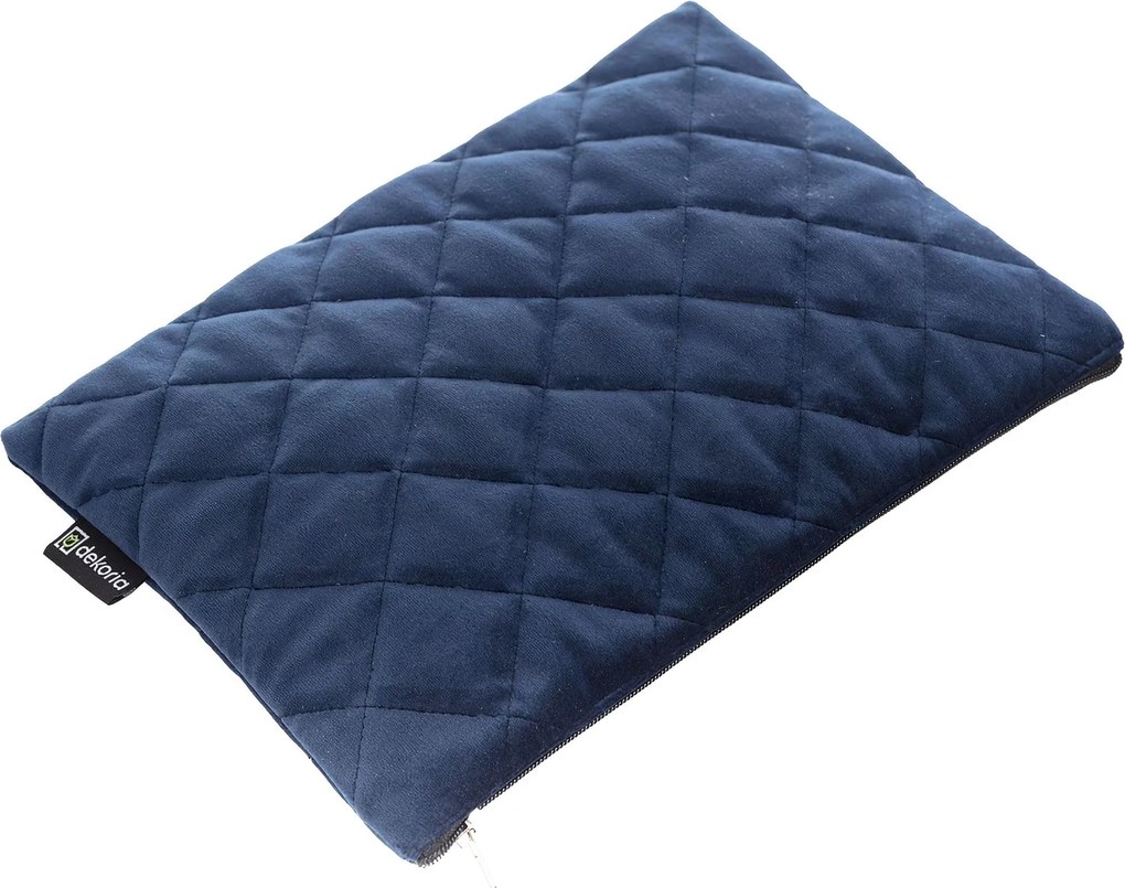Etui na tablet Velvet kolor granatowy tkanina połyskliwa, welwetowa