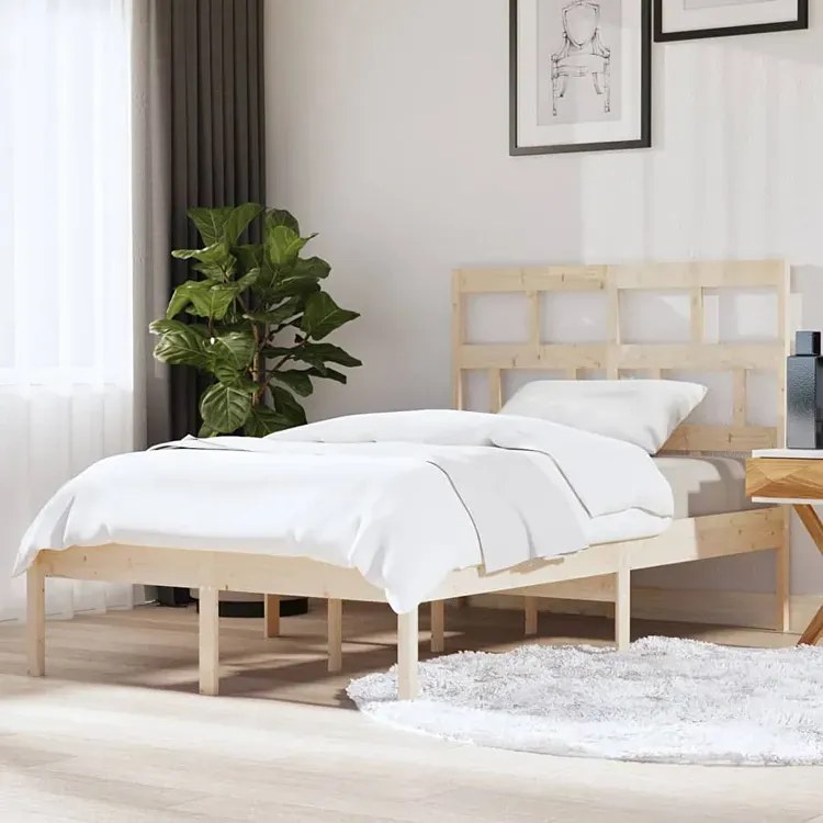 Łóżko z naturalnego drewna sosny 120x200 - Adia 4X
