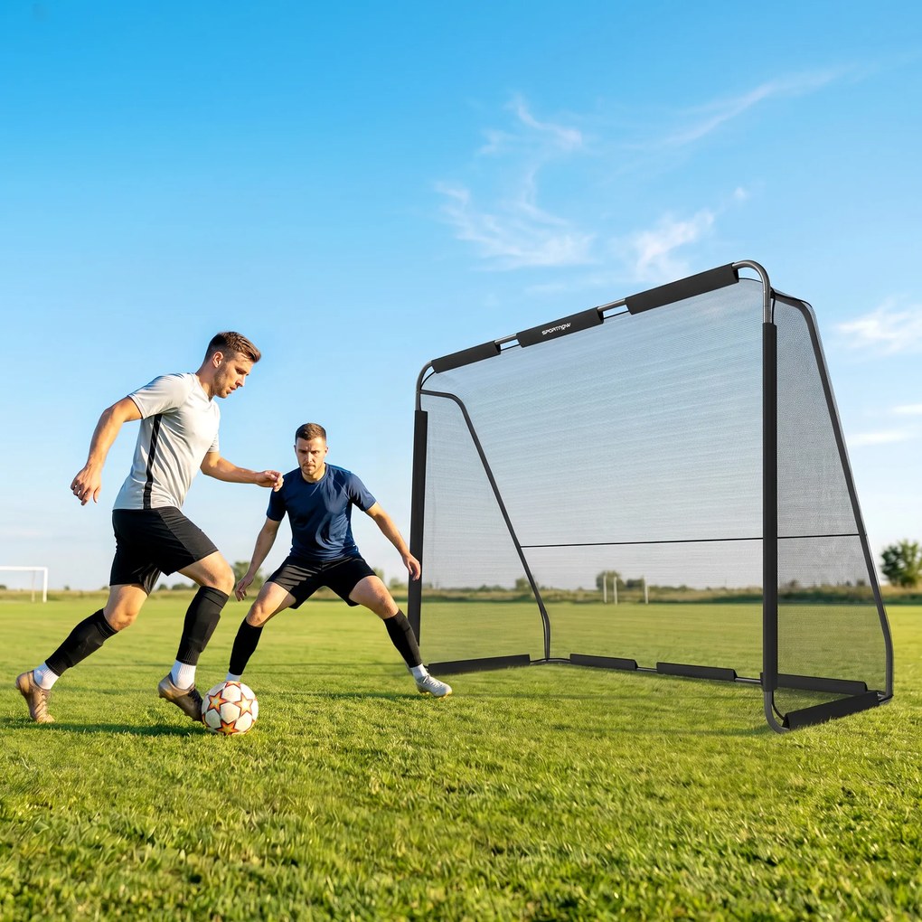 SPORTNOW Bramka do piłki nożnej ogrodowa duża 300 x 200 cm dla młodzieży i dorosłych, na zewnątrz, z wytrzymałą siatką, zaokrąglonymi narożnikami | Aosom PL