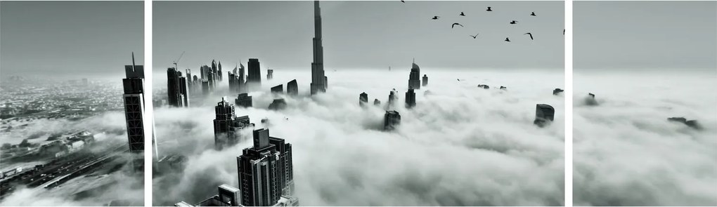 Obraz - Wieżowce w Dubaju (170x50 cm)