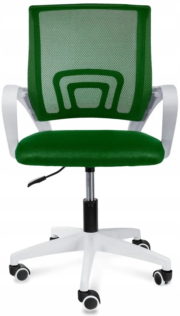 Ergonomiczne krzesło do biurka młodzieżowe zielone - Hagar 3X
