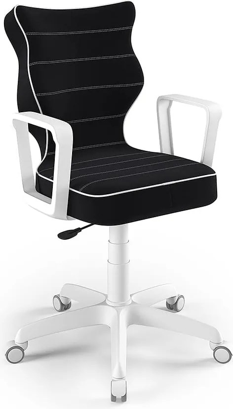 Krzesło obrotowe z podłokietnikami Norm White rozmiar 5 (146-176,5 cm)
