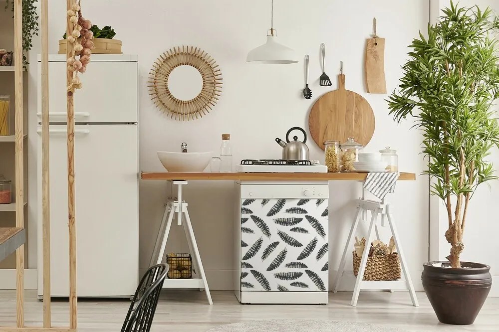 Osłona Magnes na zmywarkę Pióra w stylu Boho