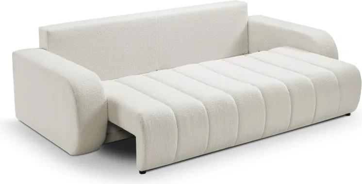 Sofa BALOO z funkcja spania i pojemnikiem BIAŁY LAMBI 09