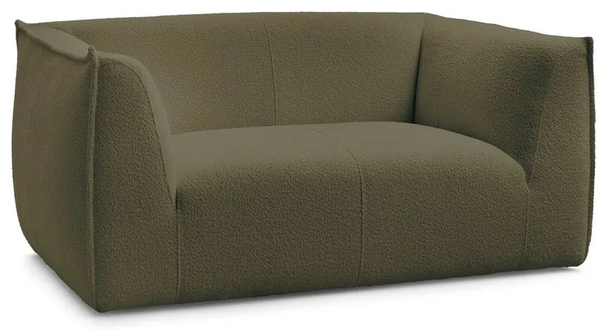 Zielona sofa z materiału bouclé 170 cm Giorgia – Bobochic Paris
