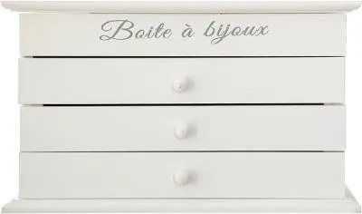 Szkatułka na biżuterię BIJOUX z 3 szufladkami