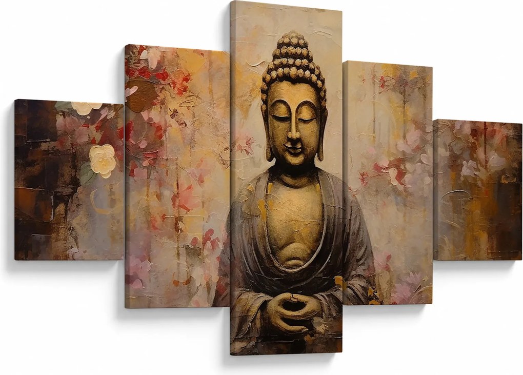 Obraz - Budda, malarstwo (125x70 cm)
