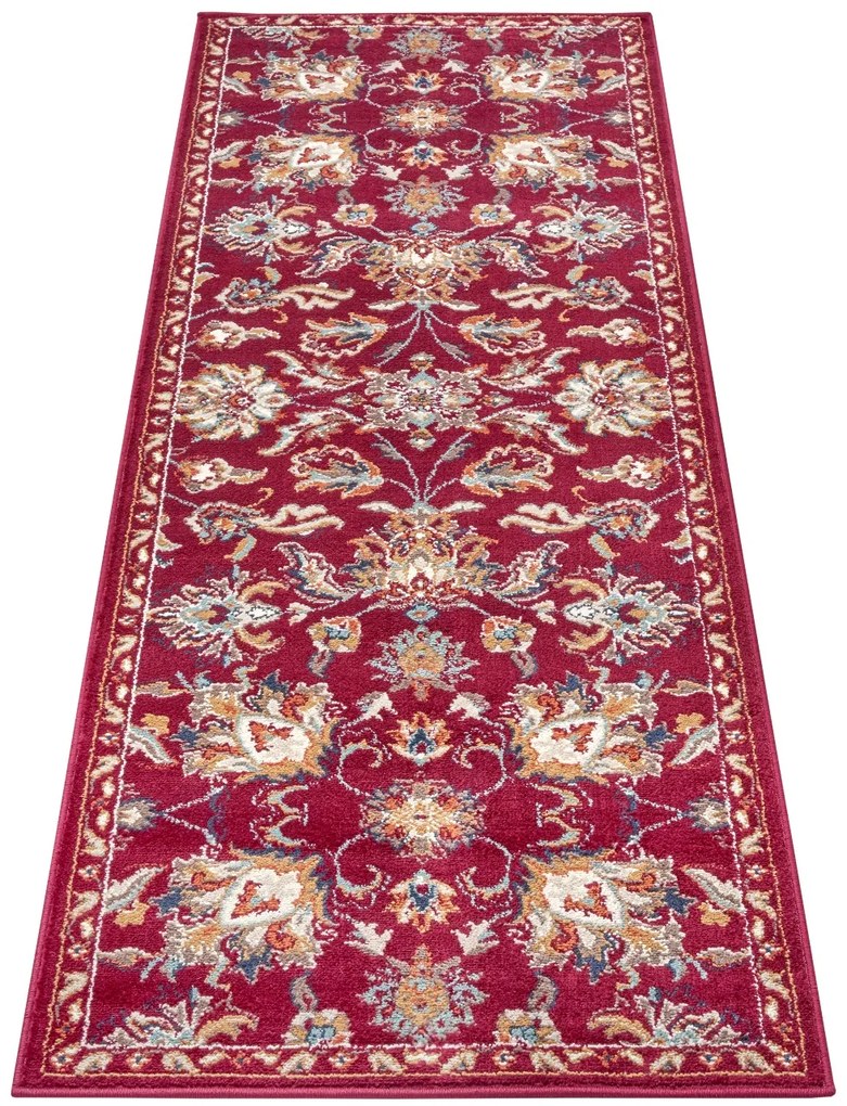 Dywan klasyczny Luxor czerwony 80 cm x 240 cm