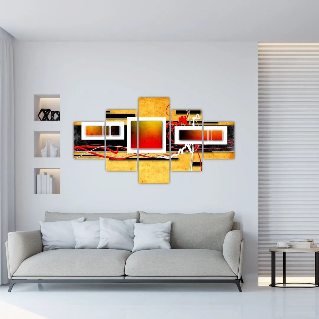 Obraz - Abstrakcja (125x70 cm)