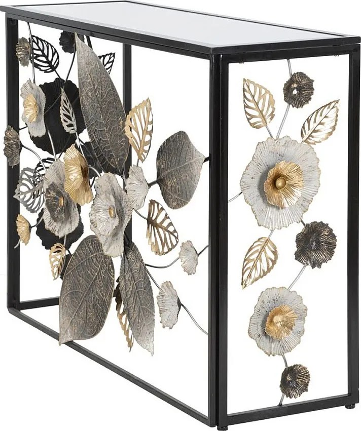 Stolik Konsolowy Liść 70, Wielokolorowy, 111,8x41,9x80 cm, Kendra Home