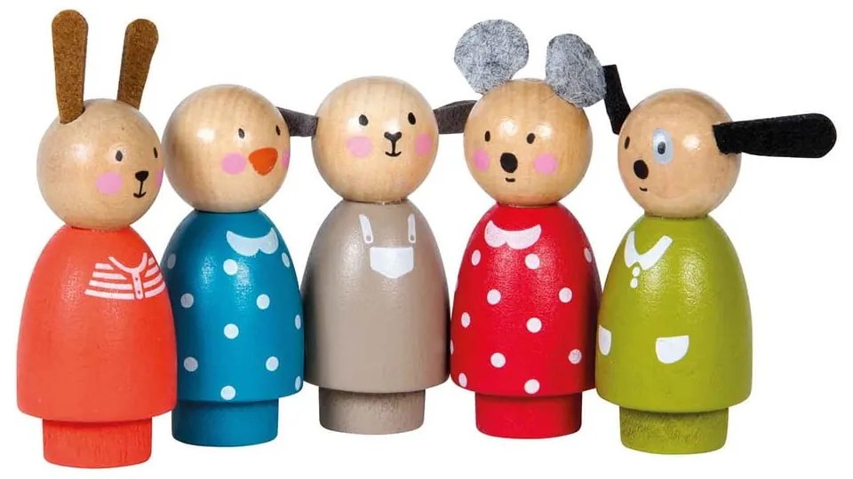 Drewniana zabawka La Grande Famille – Moulin Roty
