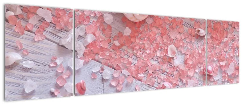 Obraz - Nadmorska atmosfera w różowych odcieniach (170x50 cm)