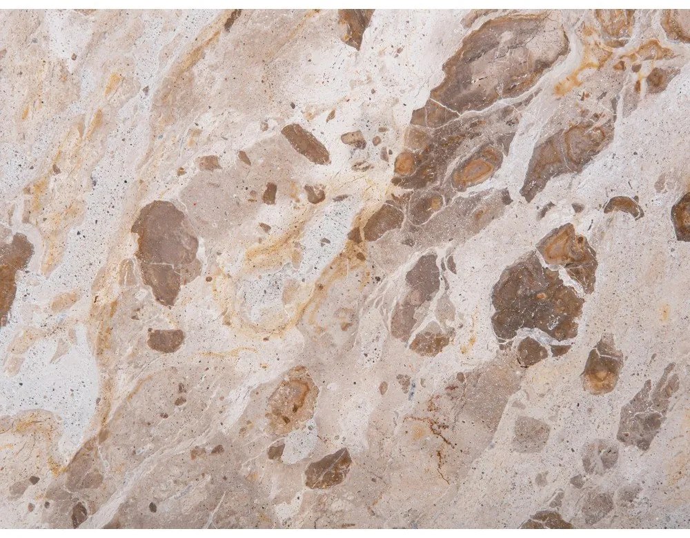 Stolik z blatem w dekorze marmuru 50x75 cm Organic – Leitmotiv