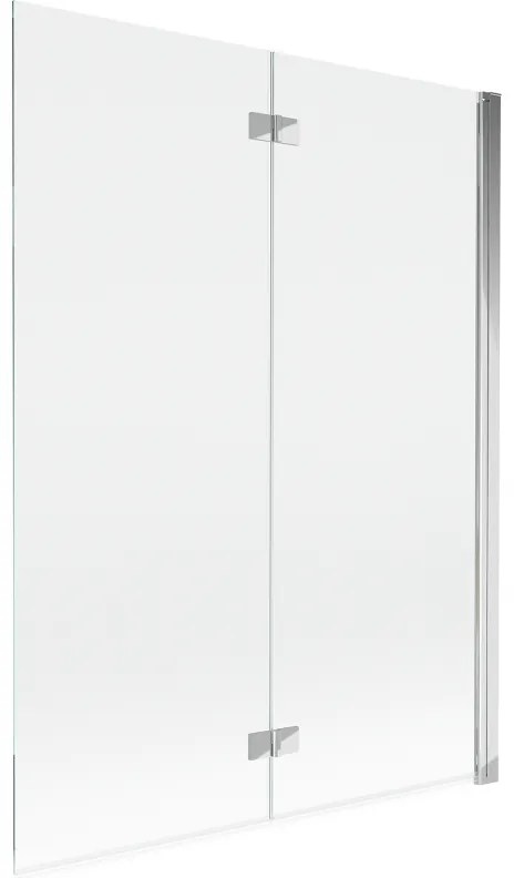 Mexen Mist parawan nawannowy 2-skrzydłowy prawy 130 x 150 cm, transparent, chrom - 8A9-130-002-01-00-P