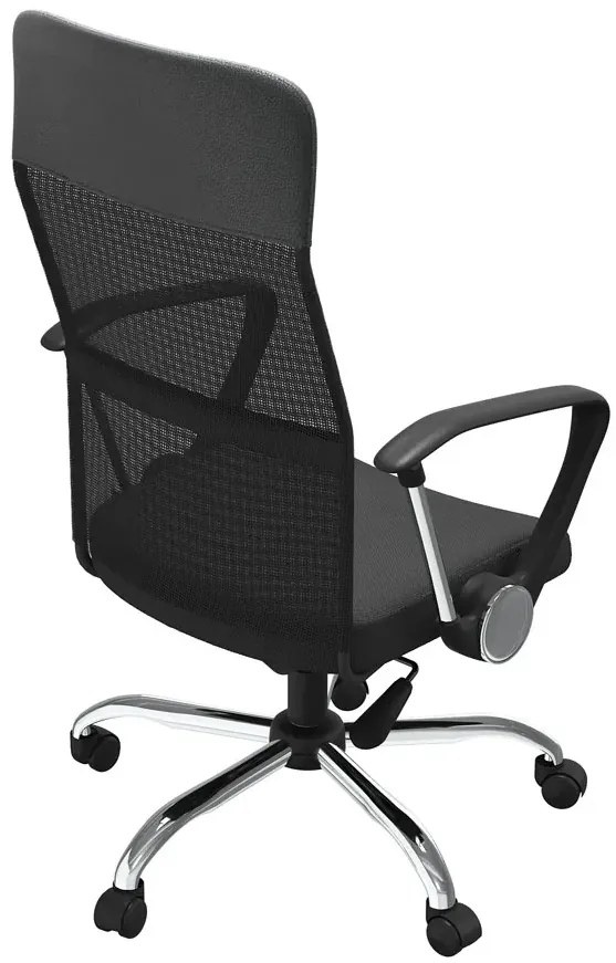 Obrotowy czarny biurowy fotel do komputera B1-B11